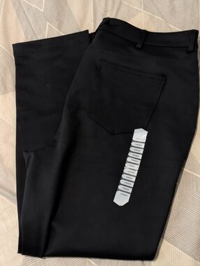 Duluth Trading Co Black Straight-Leg Work Pants